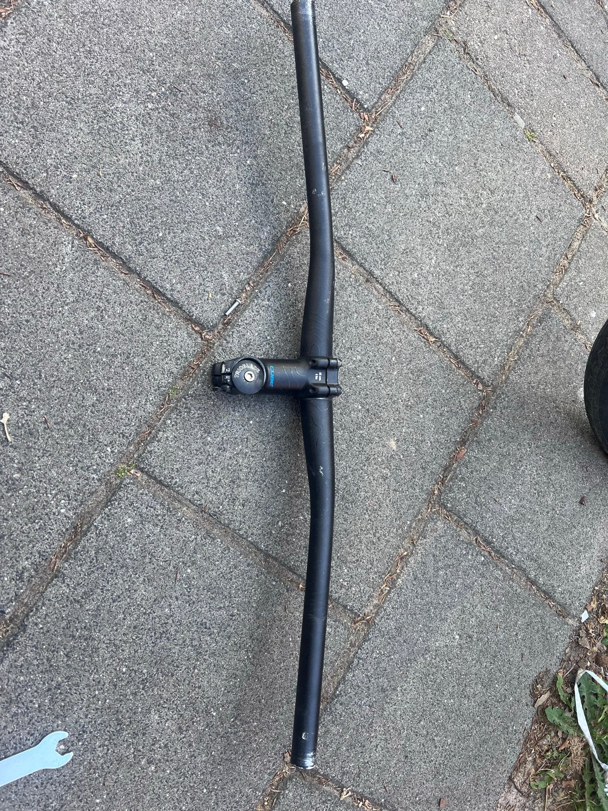 Cube stuur met stuurpen voor mountainbike, Fietsen en Brommers, Fietsonderdelen, Ophalen, Gebruikt, Stuur, Aluminium