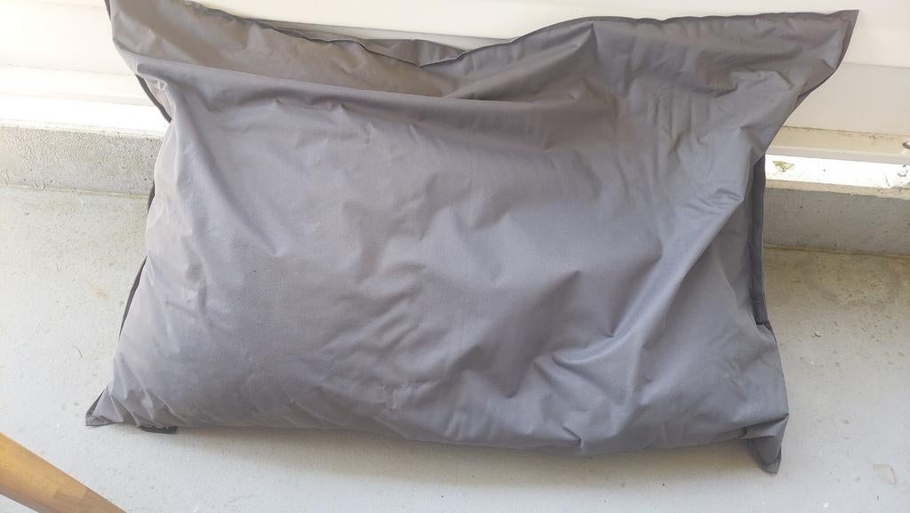 Donkergrijze zitzak Lebel 150x100, Huis en Inrichting, Zitzakken, Ophalen, Grijs