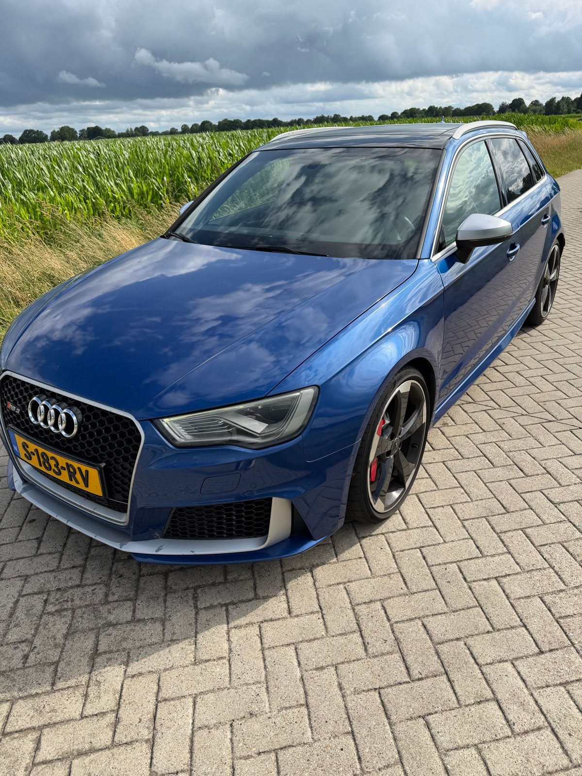 Audi RS3 2015, Auto's, Automaat, RS3, 367 pk, Blauw
