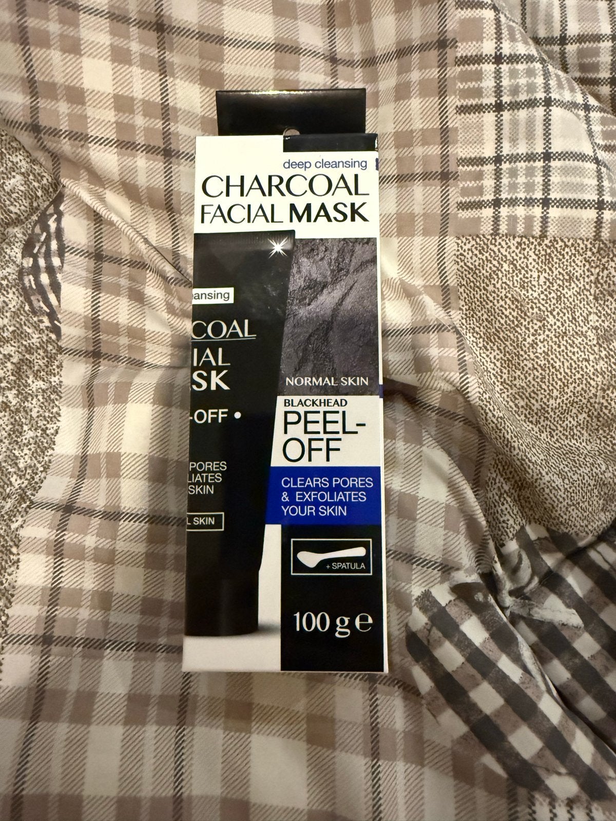 Deep Cleansing Charcoal Facial Mask 100g, Ophalen of Verzenden, Nieuw, Gehele gezicht, Reiniging