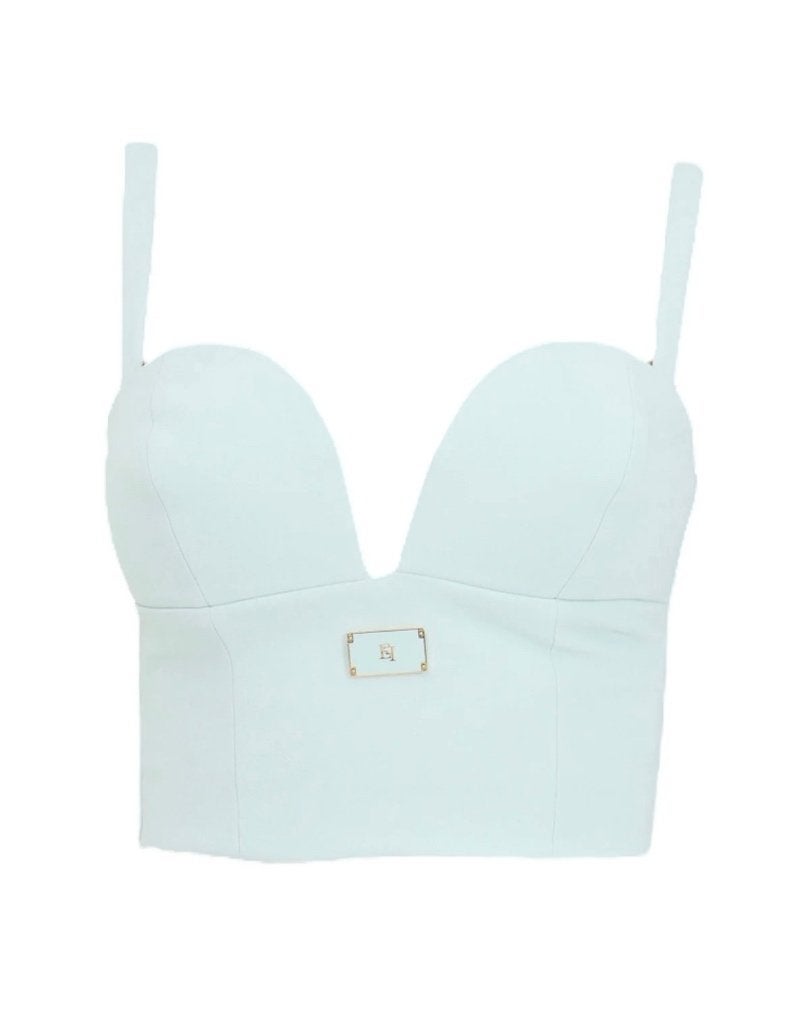 Bustiertop van ELISABETTA FRANCHI IT 48, Maat 42/44 (L), Nieuw, Zonder mouw, Groen