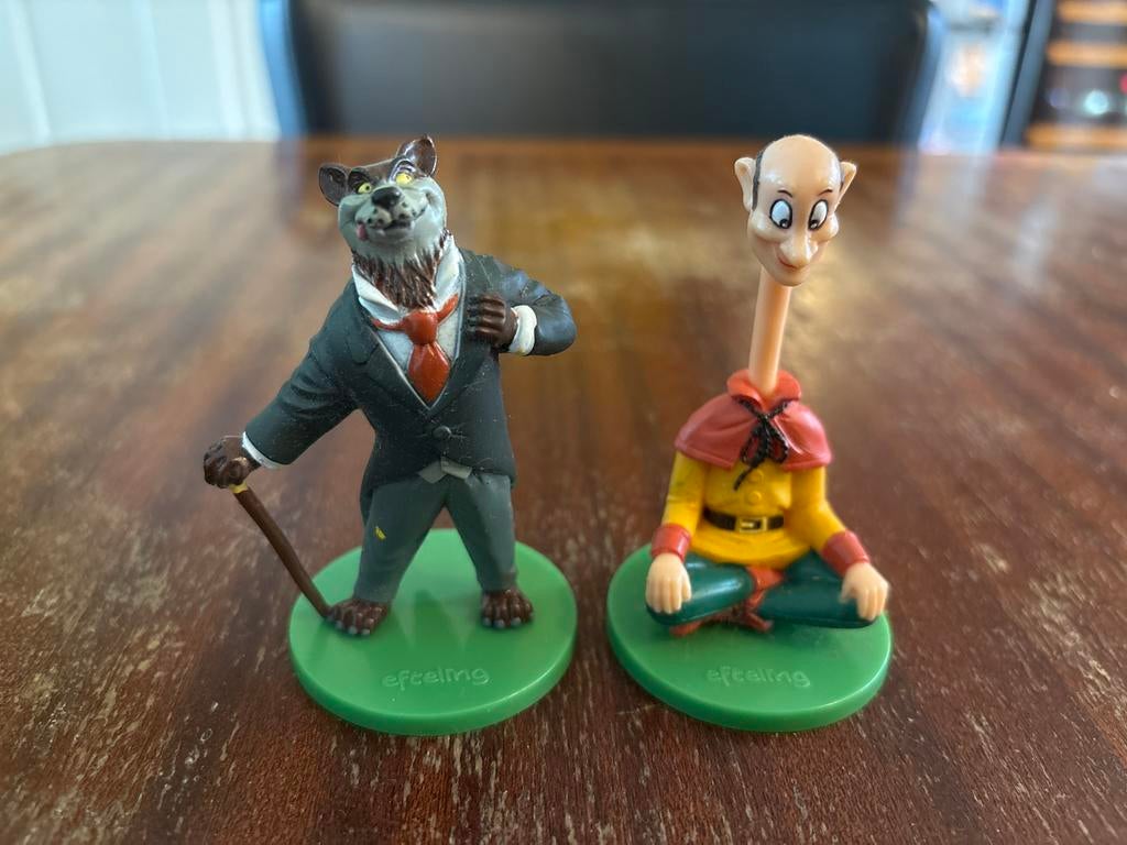 Efteling Sprookjesfiguren: Wolf en Langnek Beeldjes, Verzamelen, Efteling, Beeldje of Poppetje, Ophalen of Verzenden