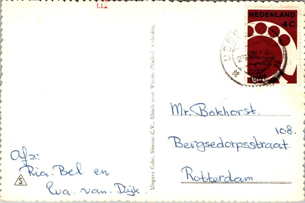 Uddel - 6 oude ansichtkaarten I, Verzamelen, Verzenden, 1960 tot 1980, Gelopen, Gelderland