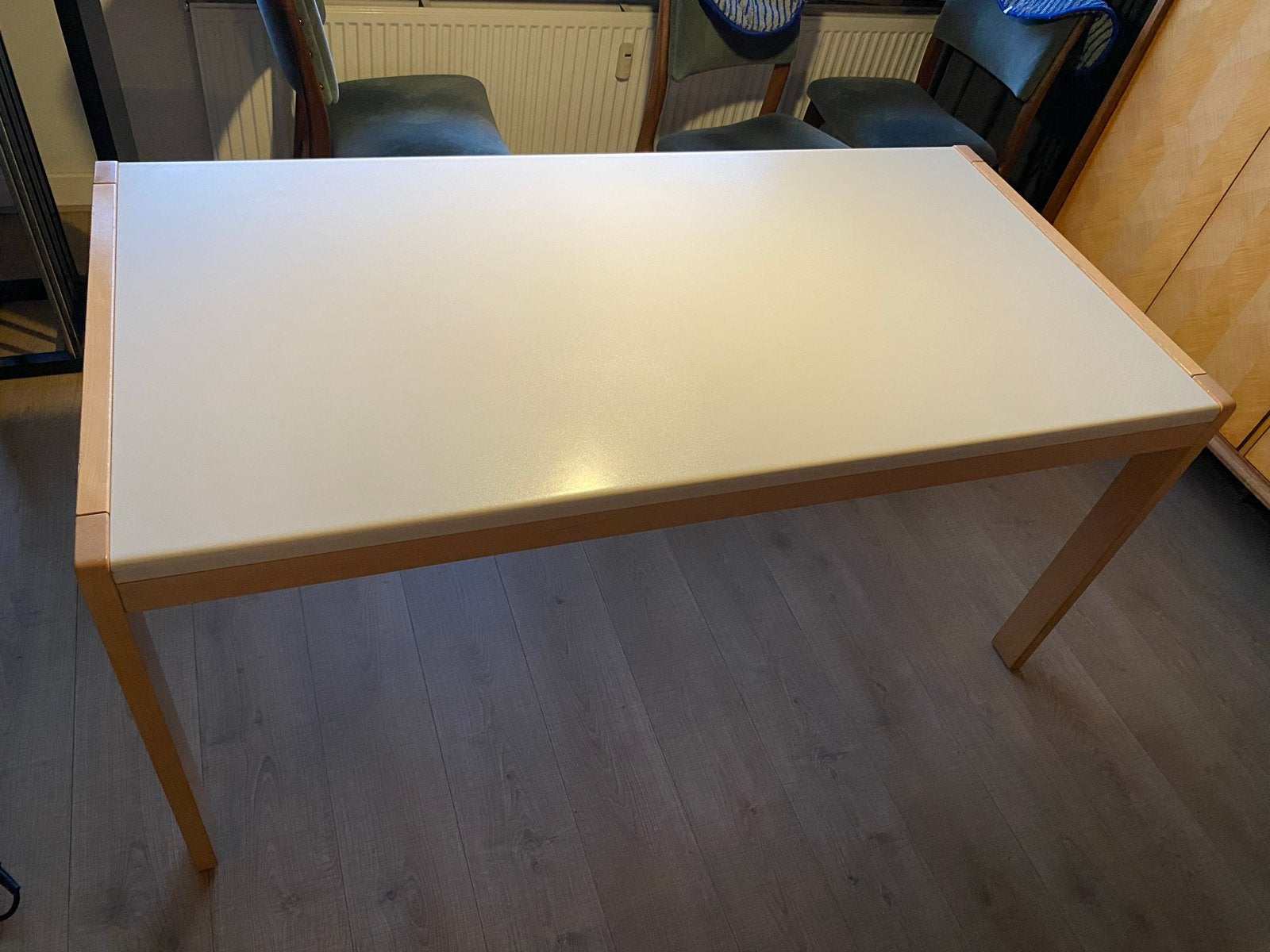 Robuuste eettafel of knutseltafel 160x80x76cm, Huis en Inrichting, Ophalen, Gebruikt, 50 tot 100 cm, 150 tot 200 cm