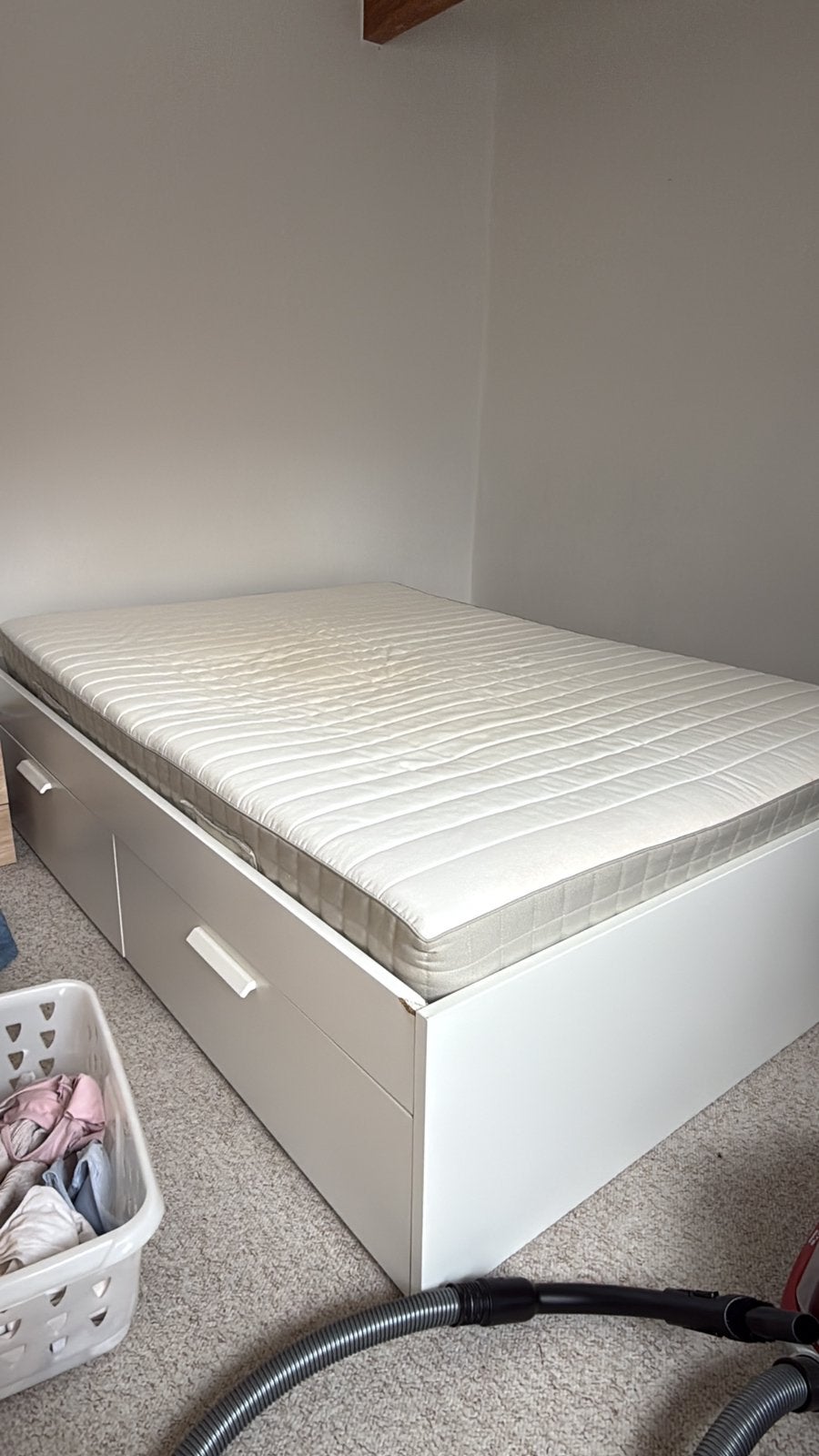 Bed & mattress, Ophalen, Zo goed als nieuw, Tweepersoons, 140 cm