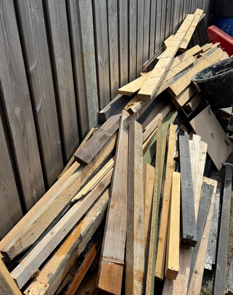 Gratis hout, Ophalen, Gebruikt