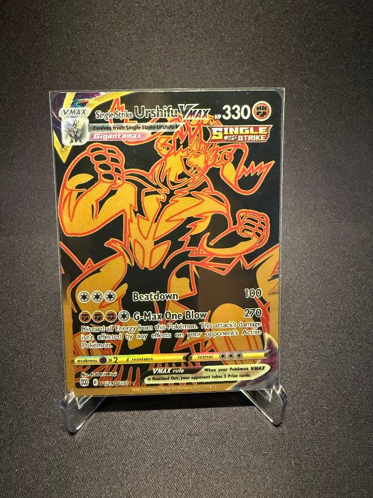 Single Strike Urshifu VMAX - TG29/TG30 - Pokémon Kaart, Ophalen of Verzenden, Zo goed als nieuw, Losse kaart, Foil