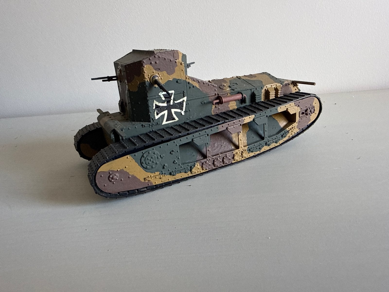 WO1 Duitse tank schaal 1:35 model met markeringen, Ophalen of Verzenden, Gebruikt, 1:32 tot 1:50, Tank