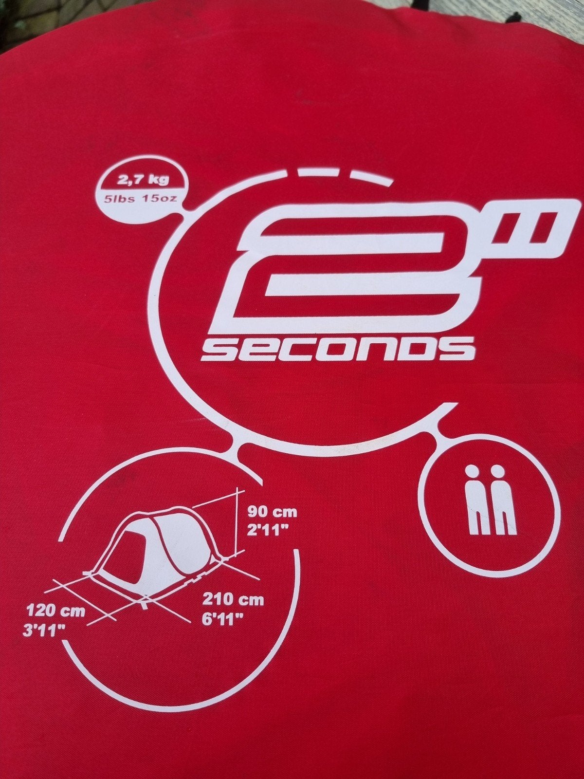 Quechua 2 Seconds tent - 2 persoons pop-up tent, Ophalen, Gebruikt, Tot en met 2