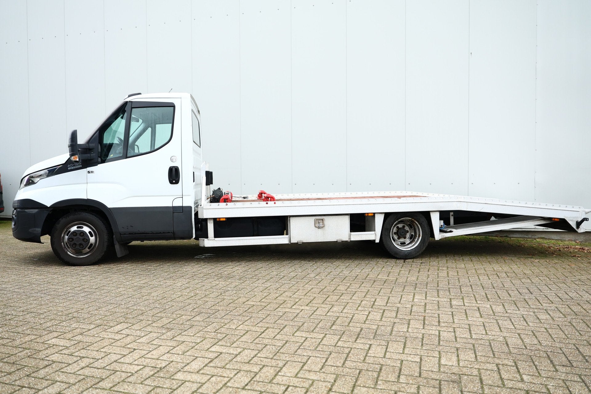 Iveco Daily 40C16 Tijhof Oprijwagen AUTOMAAT AIRCO 2018 EX B, Auto's, Bestelauto's, Gebruikt, Euro 6, Iveco, Metallic lak