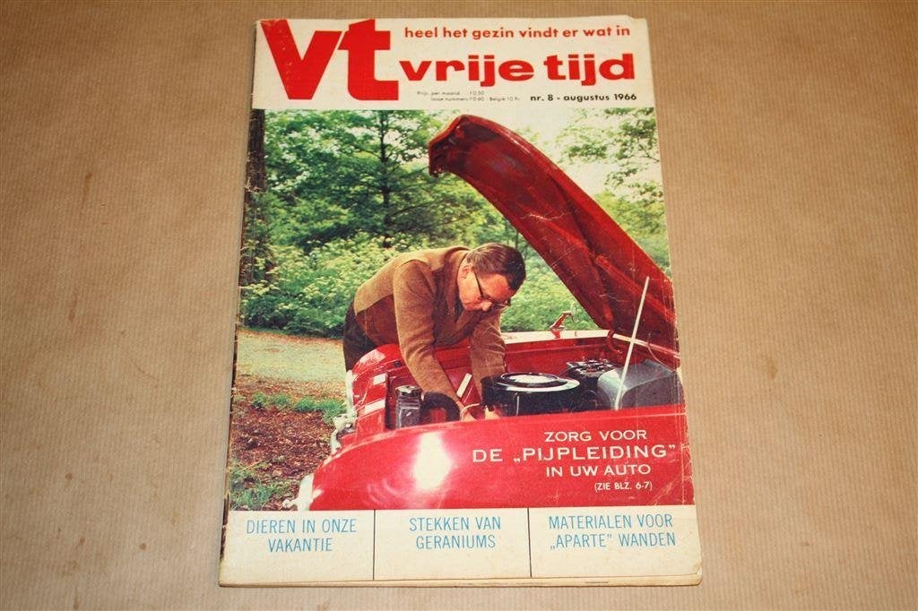 Vt vrije tijd. Gids door hobbyland. Nr. 8 1966., Ophalen of Verzenden, Gelezen, Overige typen