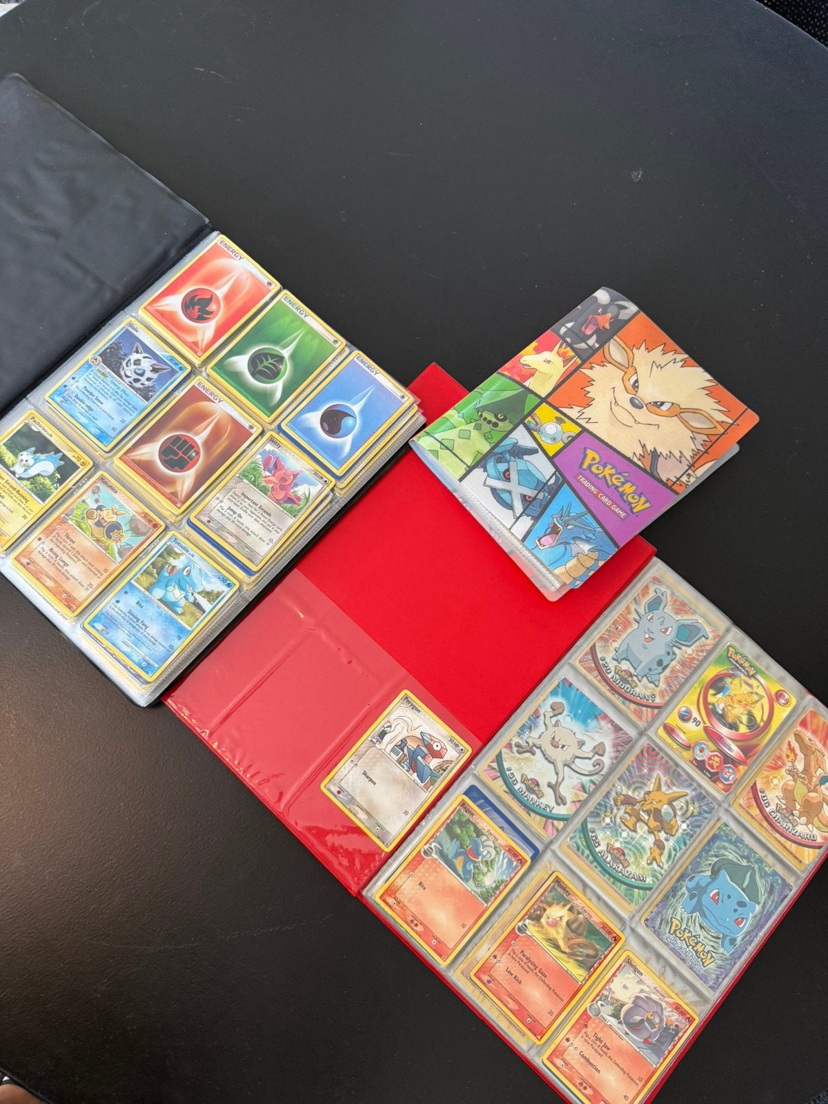 Diverse pokemon kaarten en mappen Oude verzameling, Ophalen, Gebruikt, Meerdere kaarten
