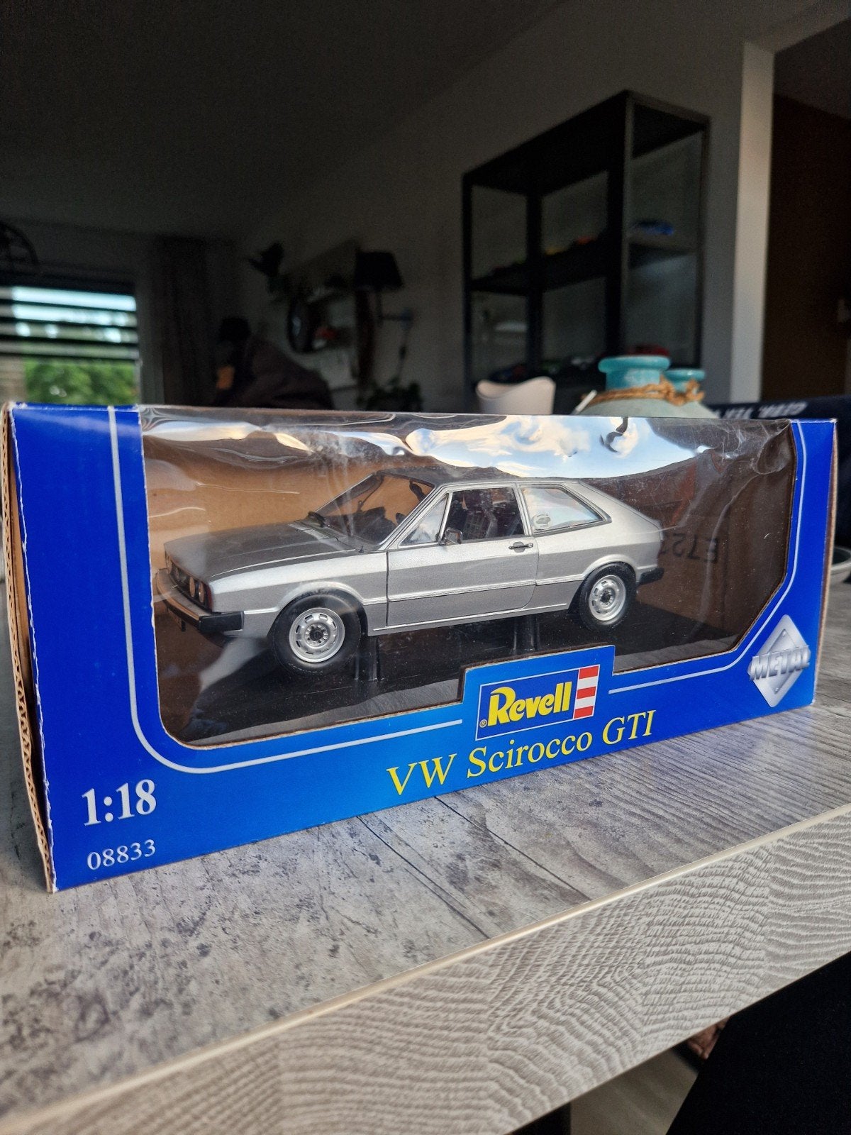Te koop volkswagen scirocco gti zilver grijs zeldzaam, Hobby en Vrije tijd, Modelauto's | 1:18, Ophalen, Nieuw, Auto, Revell