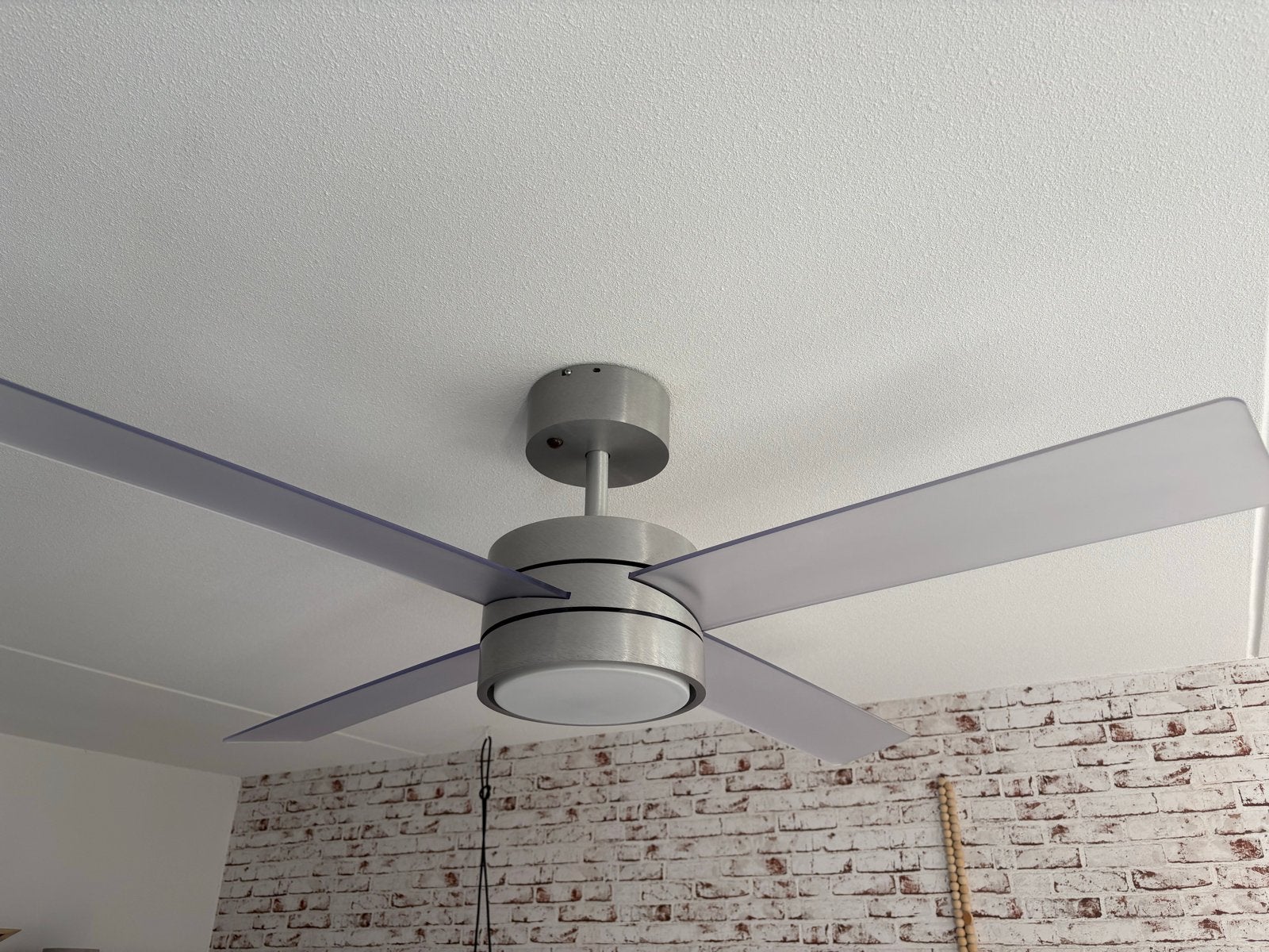 Jan des Bouvrie Plafondventilator met afstandsbediening, Ophalen of Verzenden, Ventilator met afstandsbediening, Gebruikt, Plafondventilator