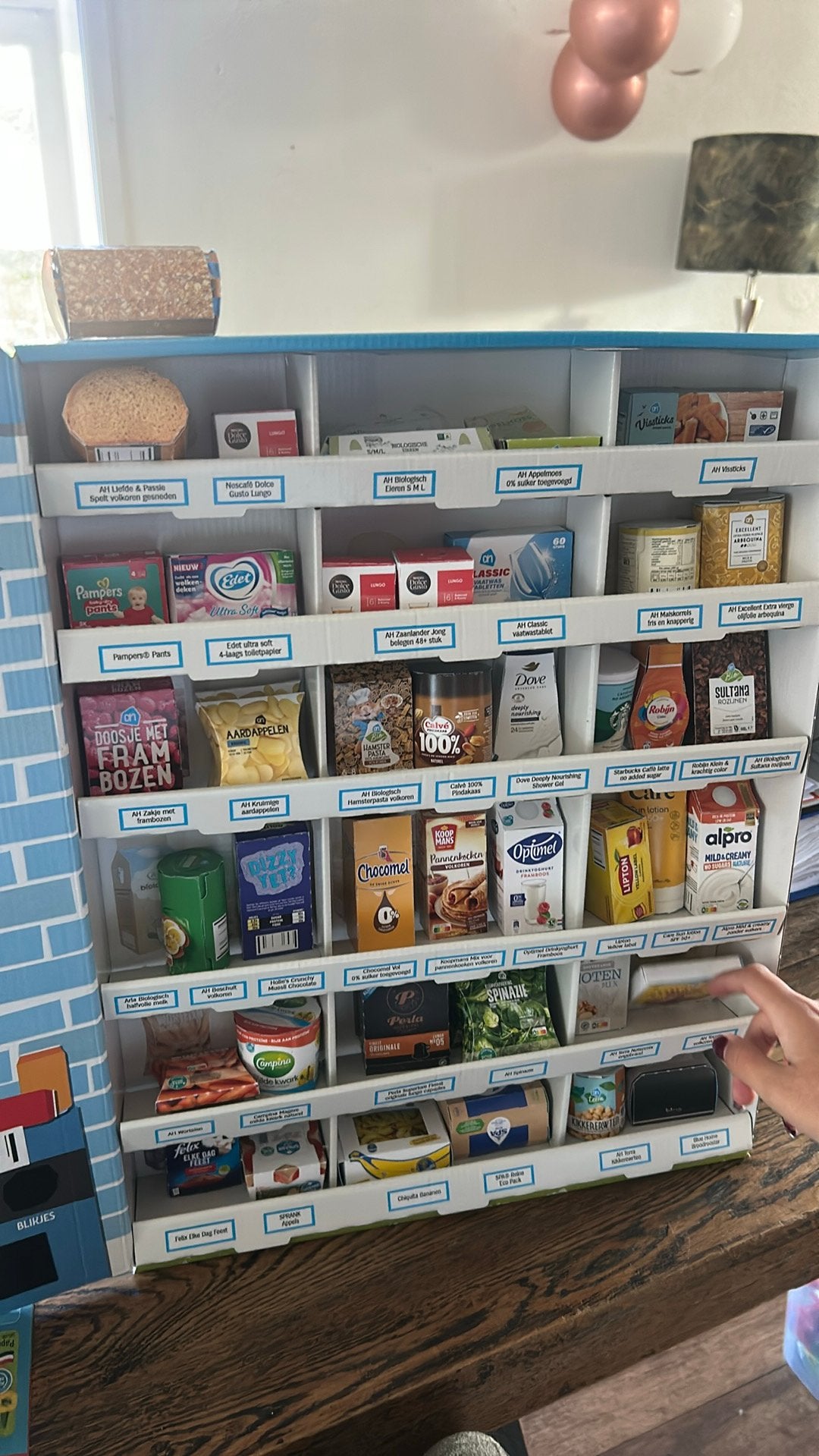 Winkeltje AH, Verzamelen, Ophalen