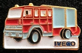 Iveco brandweerwagen pin- gelakt, Verzenden, Nieuw, Transport, Speldje of Pin