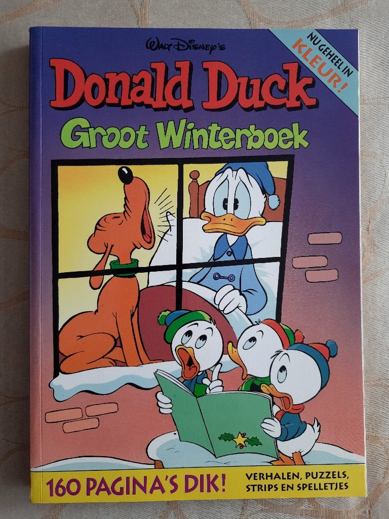 Donald Duck - Groot Winterboek 1993 - 160 pagina's, Gelezen, Ophalen of Verzenden, Walt Disney, Eén stripboek