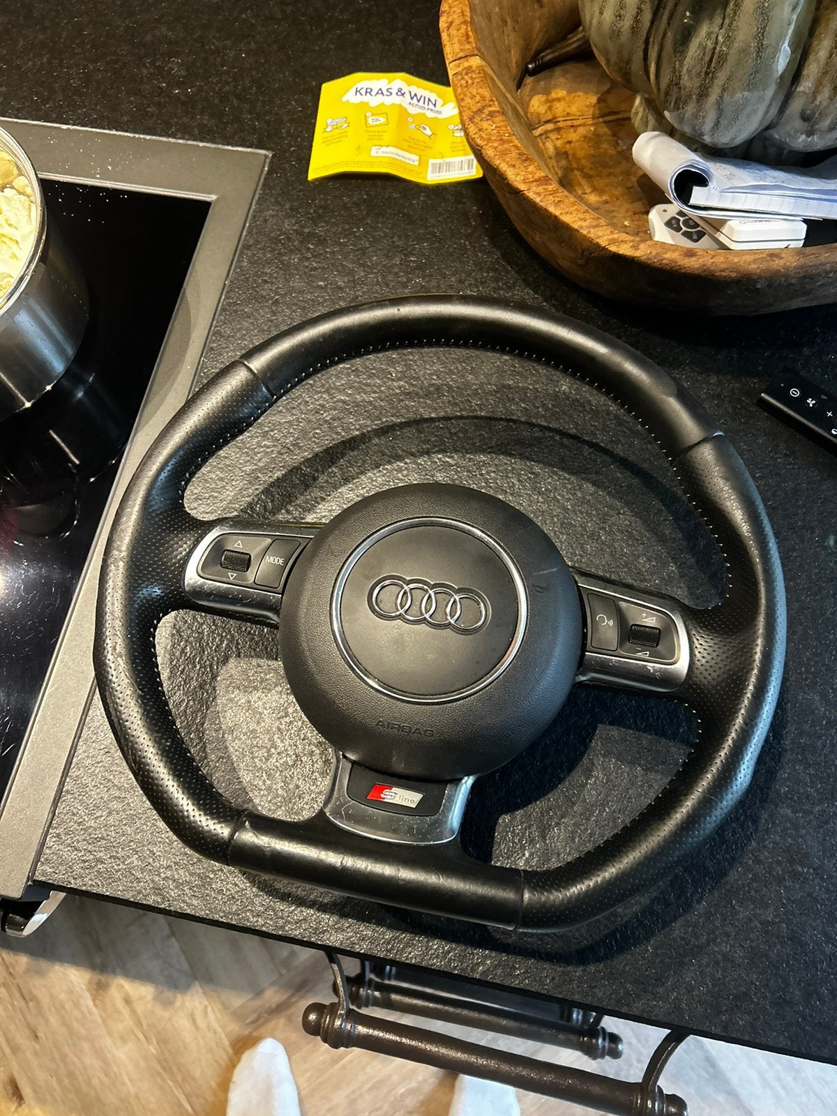 Audi afgevlakt s-line stuur / stuurwiel, Auto-onderdelen, Ophalen of Verzenden, Audi
