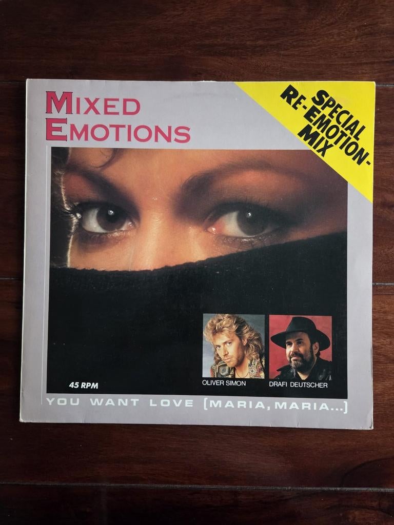 Mixed emotions you want love maxi single LP, Cd's en Dvd's, Ophalen of Verzenden, 12 inch