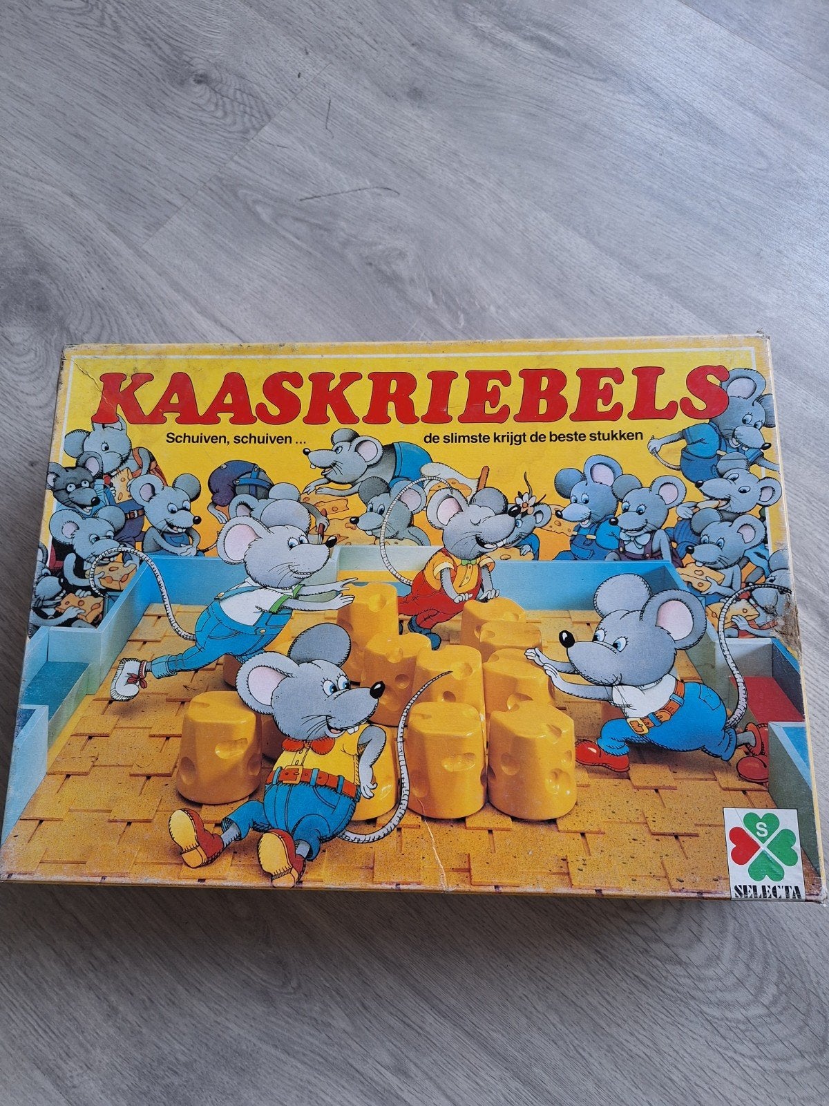 Kaaskriebels bordspel - Selecta, Drie of vier spelers, Ophalen of Verzenden, Gebruikt, Selecta