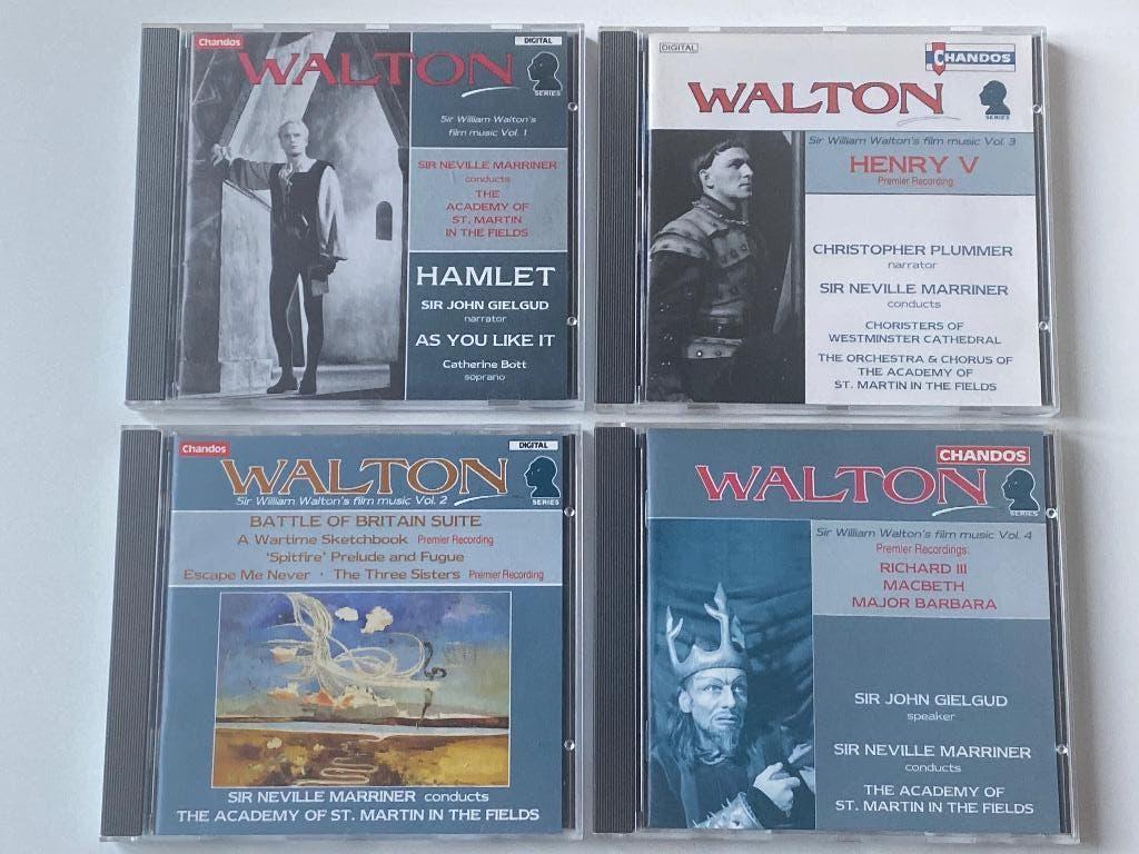 Sir William Walton film music vol. 1,2,3 en 4, Ophalen of Verzenden, Barok, Zo goed als nieuw