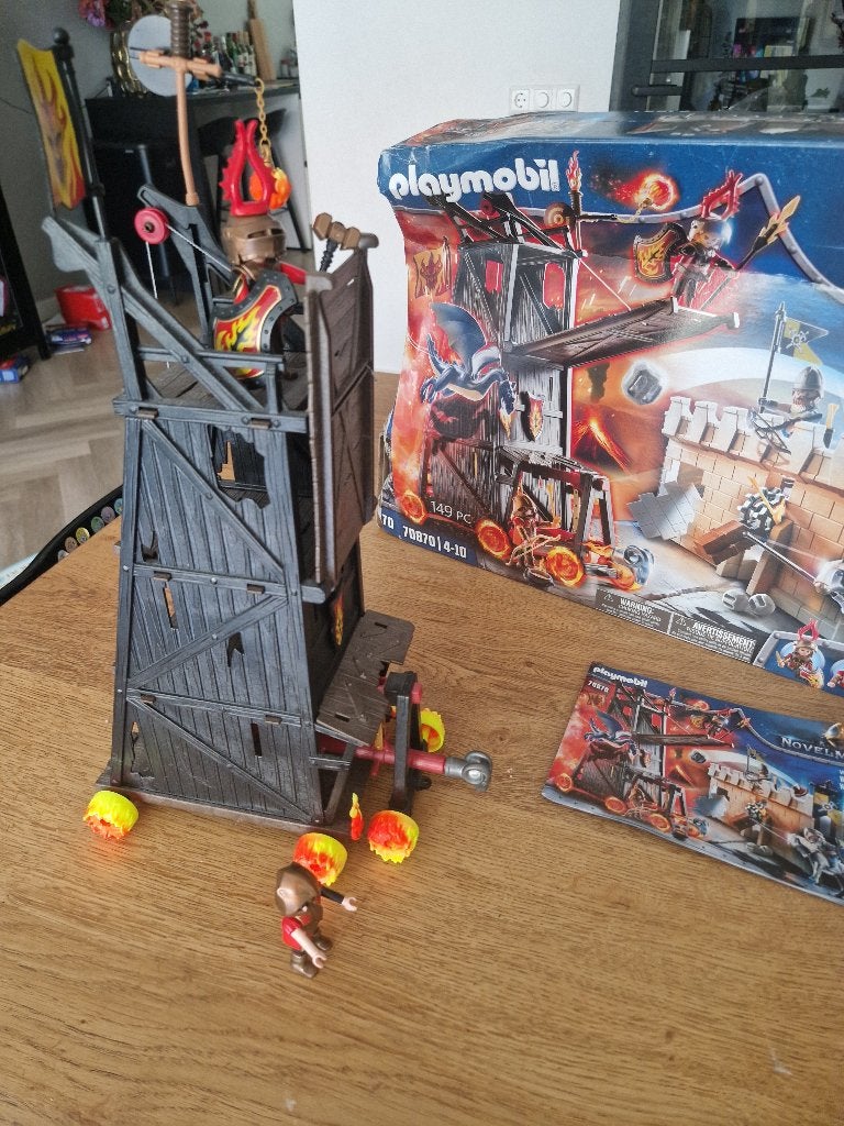 Playmobil 70870 - novelmore vechttoren burnham raiders, Ophalen, Complete set, Zo goed als nieuw, Kasteel/Fort