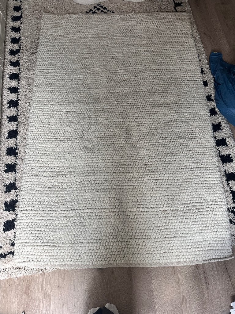 Vloerkleed, Ophalen, Crème, Gebruikt, 100 tot 150 cm