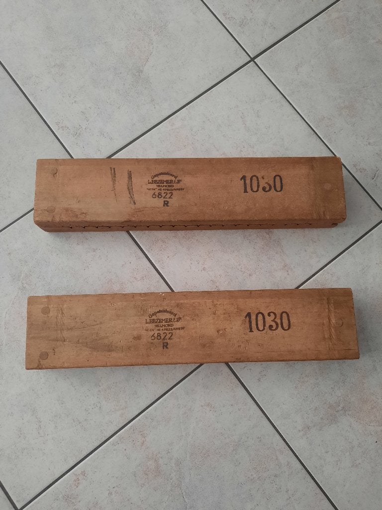 Vintage houten sigaren mal (2X), Ophalen