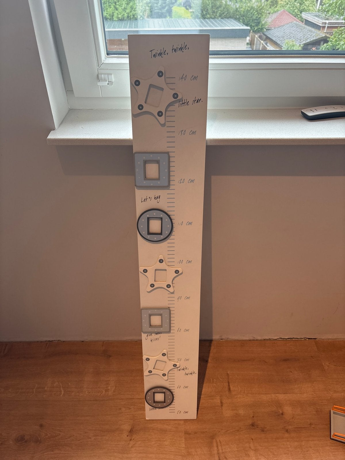 Houten groeimeter 'Twinkle, twinkle, little star', Ophalen, Gebruikt, Overige merken, Wit