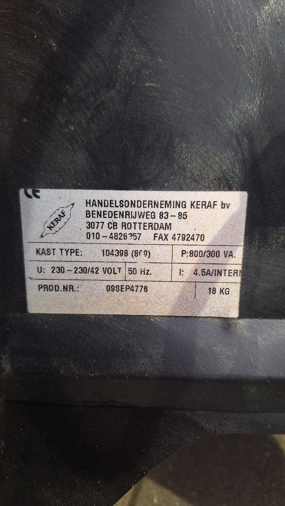 Keraf 104398 Combinatie Transformator, Hobby en Vrije tijd, Elektronica-componenten, ., Ophalen of Verzenden, Zo goed als nieuw