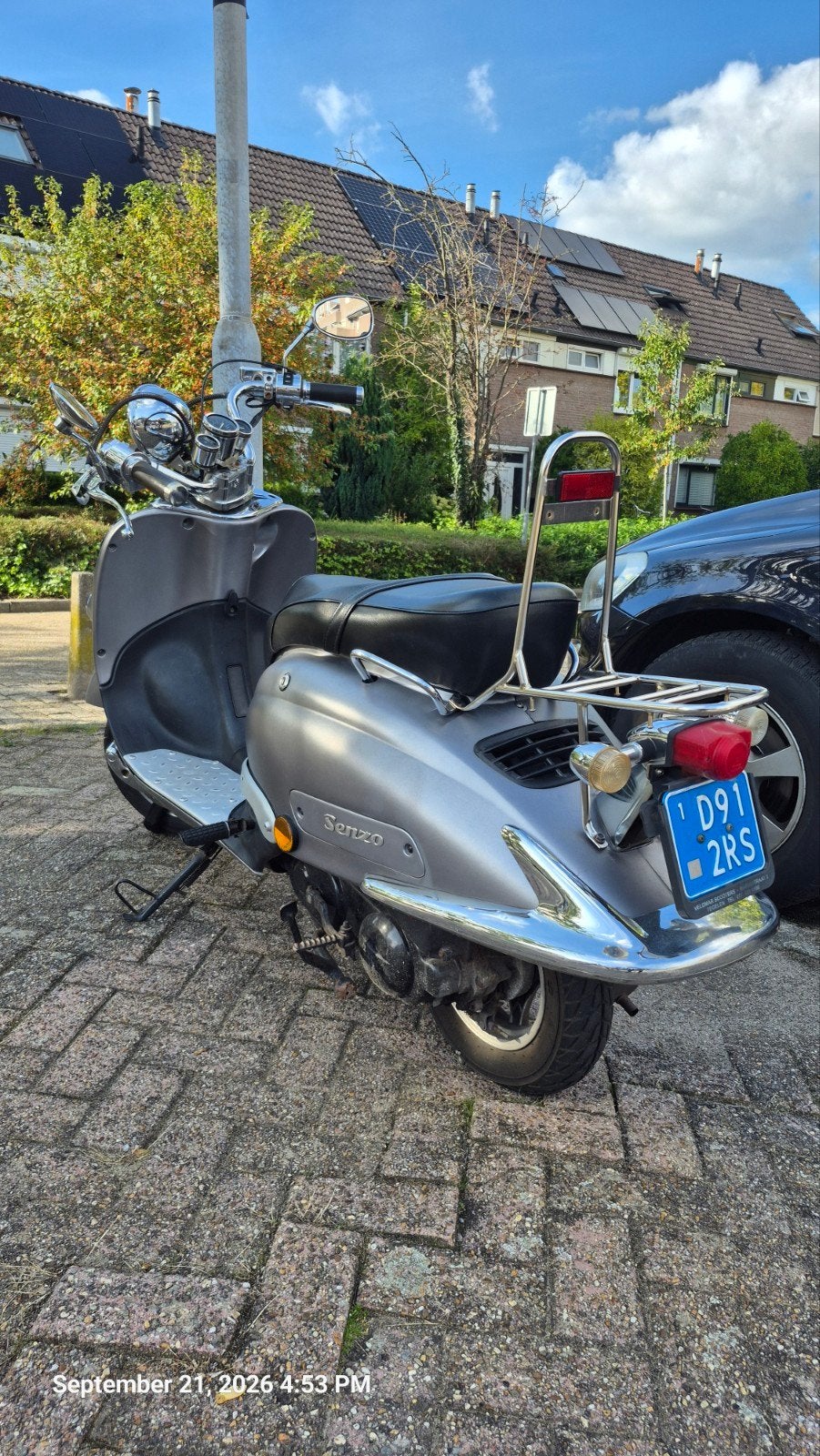 Stijlvolle Senzo scooter - Grijs, 13648 km, Ophalen, Gebruikt, Benzine, Overige merken