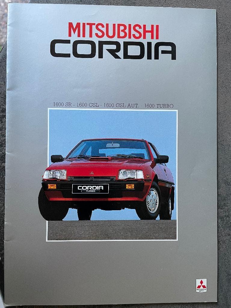 Folder van Mitsubishi Cordia, gedrukt jun.1983, Ophalen of Verzenden, Nieuw, Mitsubishi