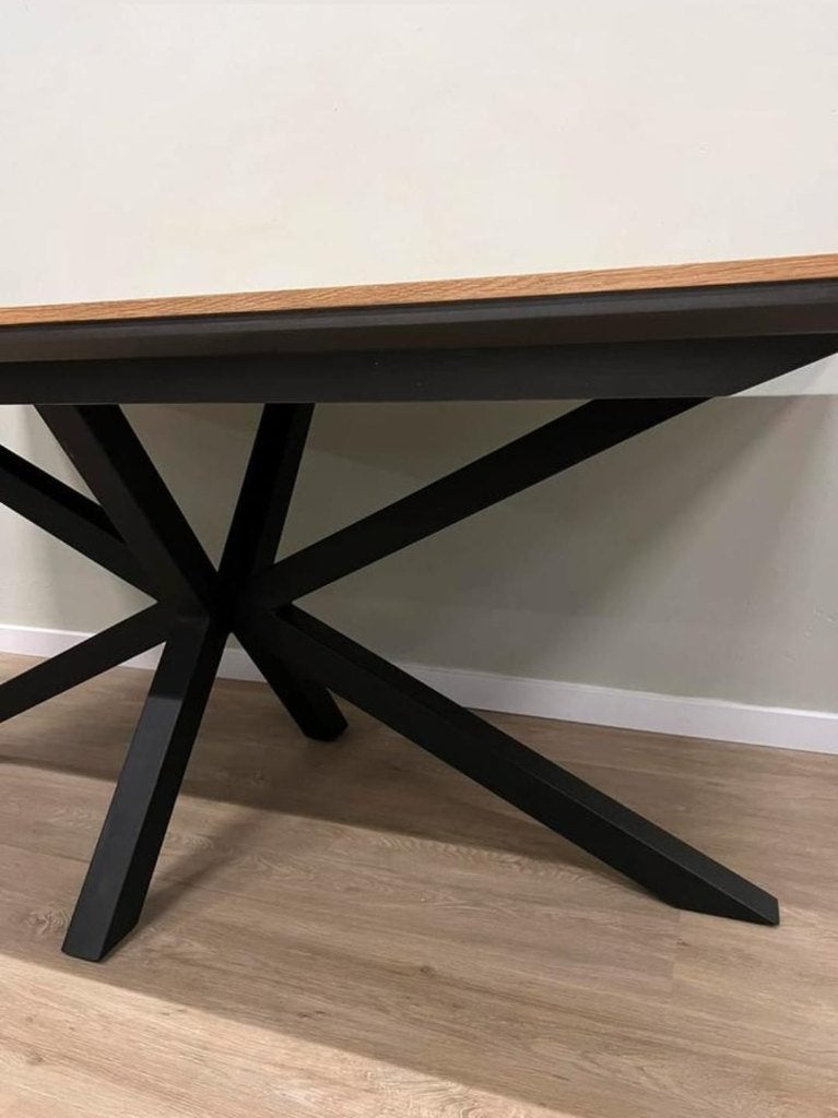 Belo eettafel 210cm, Huis en Inrichting, Bureaus, Nieuw, Overige typen, Overige merken, Scandinavisch, Metaal, Demontabel, Ophalen of Verzenden
