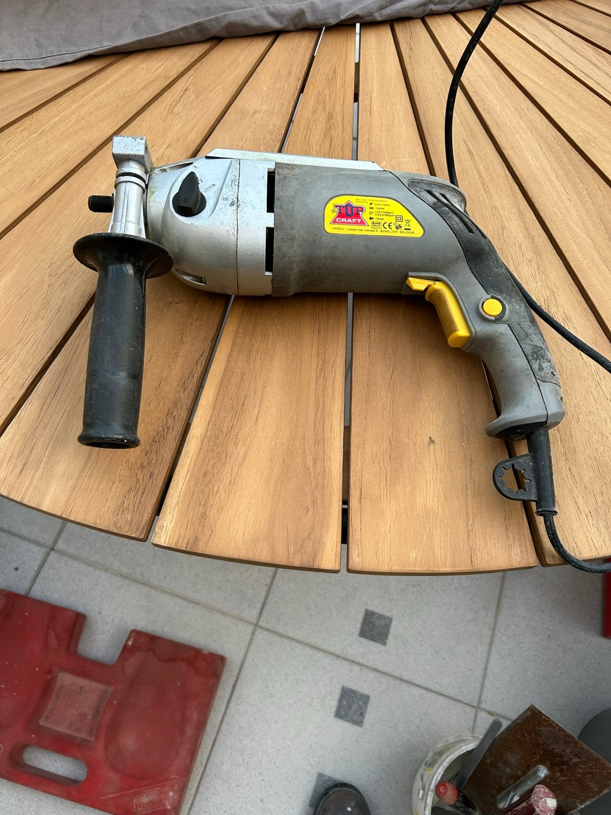 Top Craft Boormachine  T.E.A.B., Doe-het-zelf en Verbouw, Ophalen of Verzenden, Gebruikt, 400 tot 600 watt, Boormachine