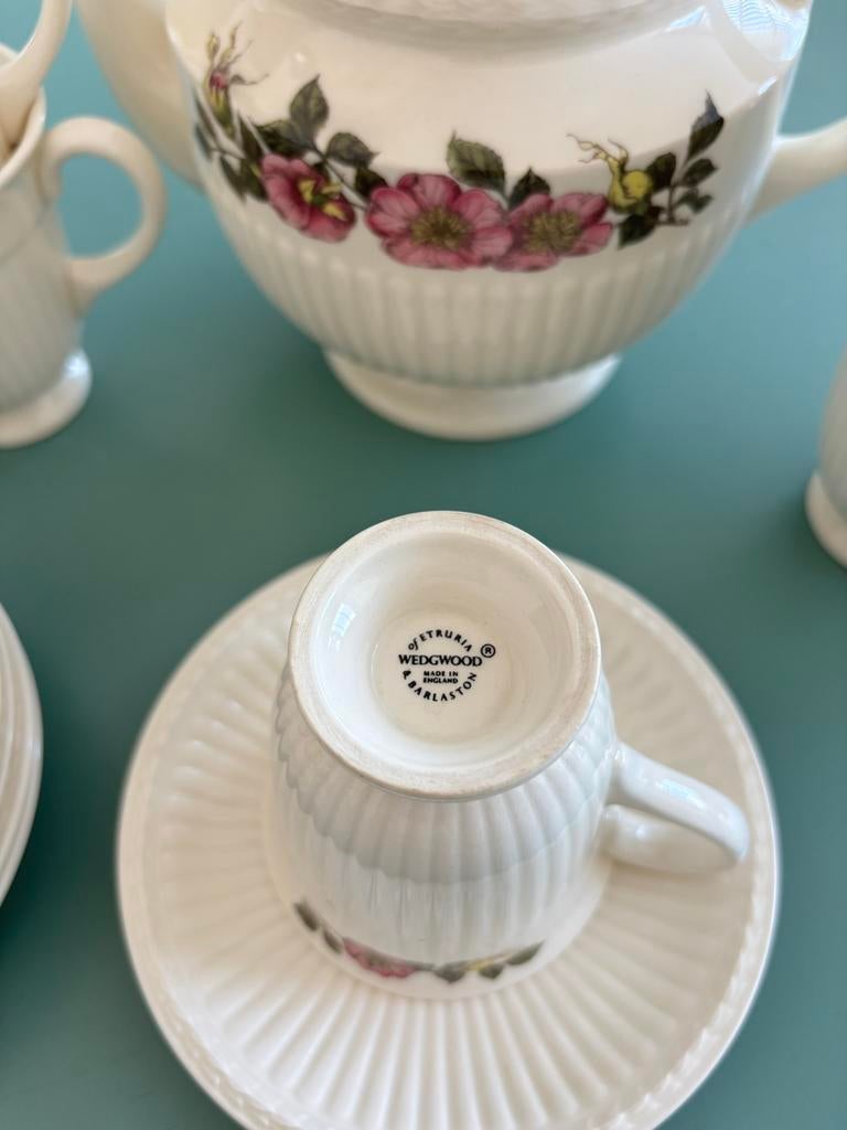 Wedgwood theeservies voor 5 personen - Etruria Barlaston, Huis en Inrichting, Keuken | Servies, Gebruikt, Ophalen of Verzenden