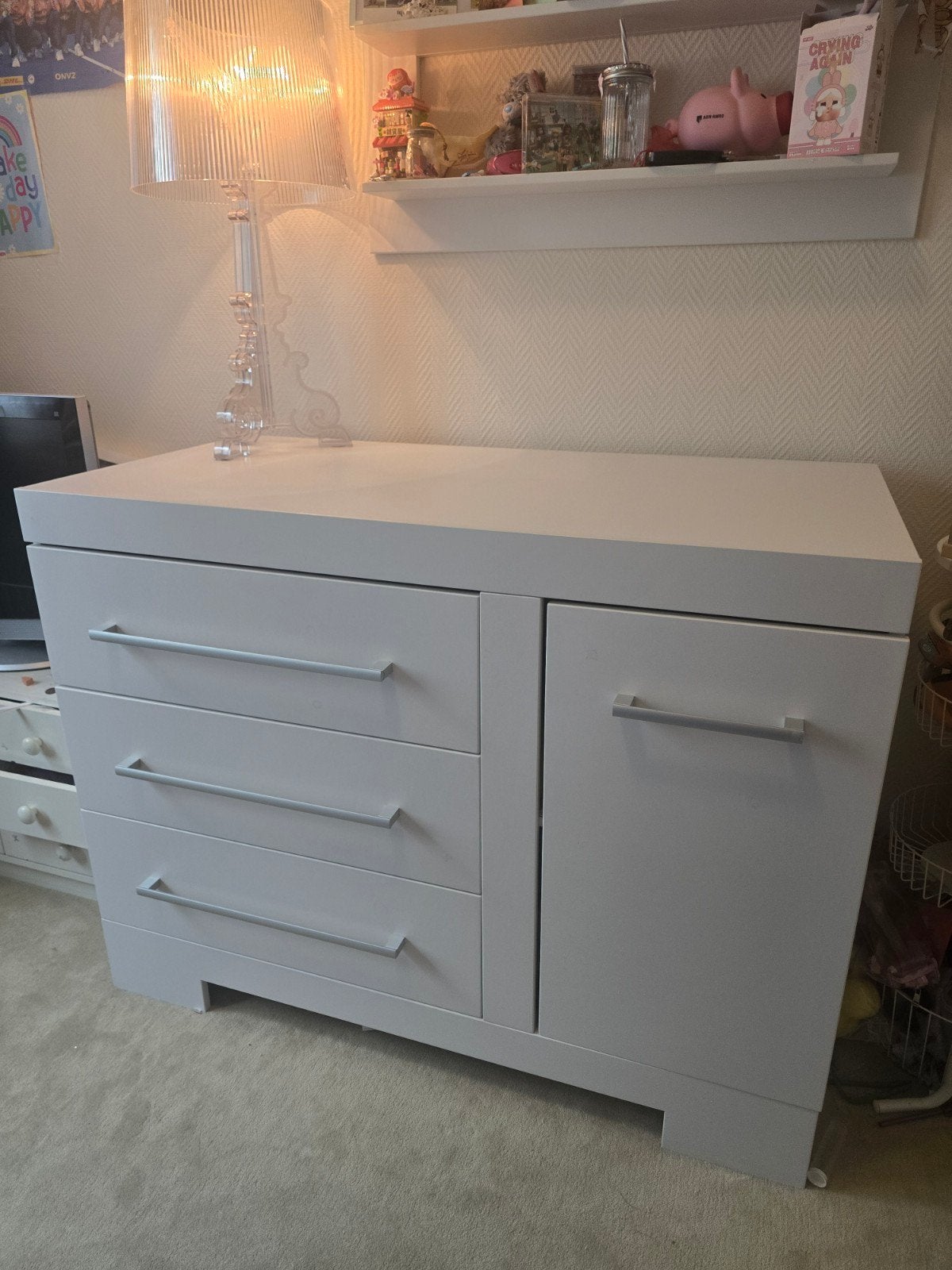 Interbaby - Calgary commode ladenkast, Kinderen en Baby's, Kinderkamer | Commodes en Kasten, Zo goed als nieuw, Commode, 90 tot 105 cm
