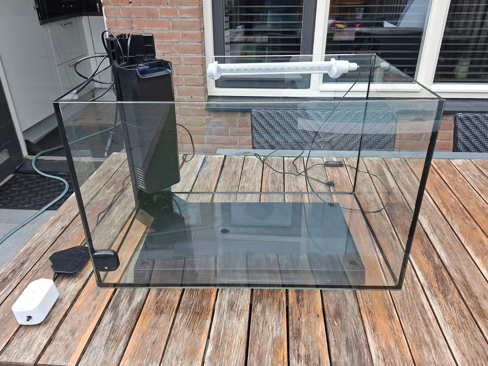 SuperFish Quadro 70 (68L) open aquarium + Pomp, Verwarming &, Dieren en Toebehoren, Ophalen, Zo goed als nieuw, Leeg aquarium
