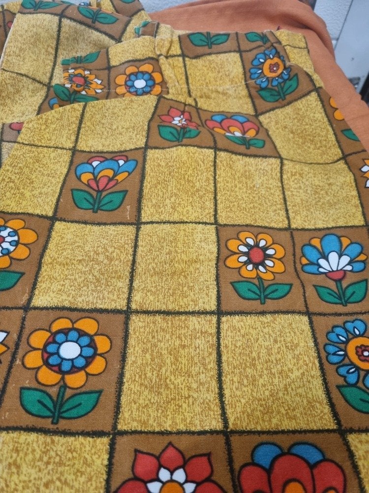 gordijnen vintage met bloemen prent, Ophalen of Verzenden, 'T Olde Gre-j, Info@toldegrej.nl, Endepoelstraat 20f Didam