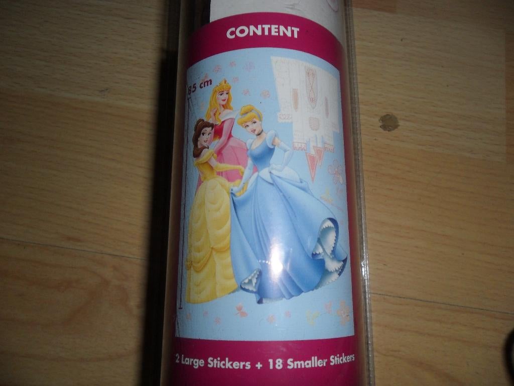 DECOFUN ZELFKLEVENDE WAND STICKERS DISNEY PRINSES BEHANGRAND, Ophalen of Verzenden, Nieuw, Wanddecoratie