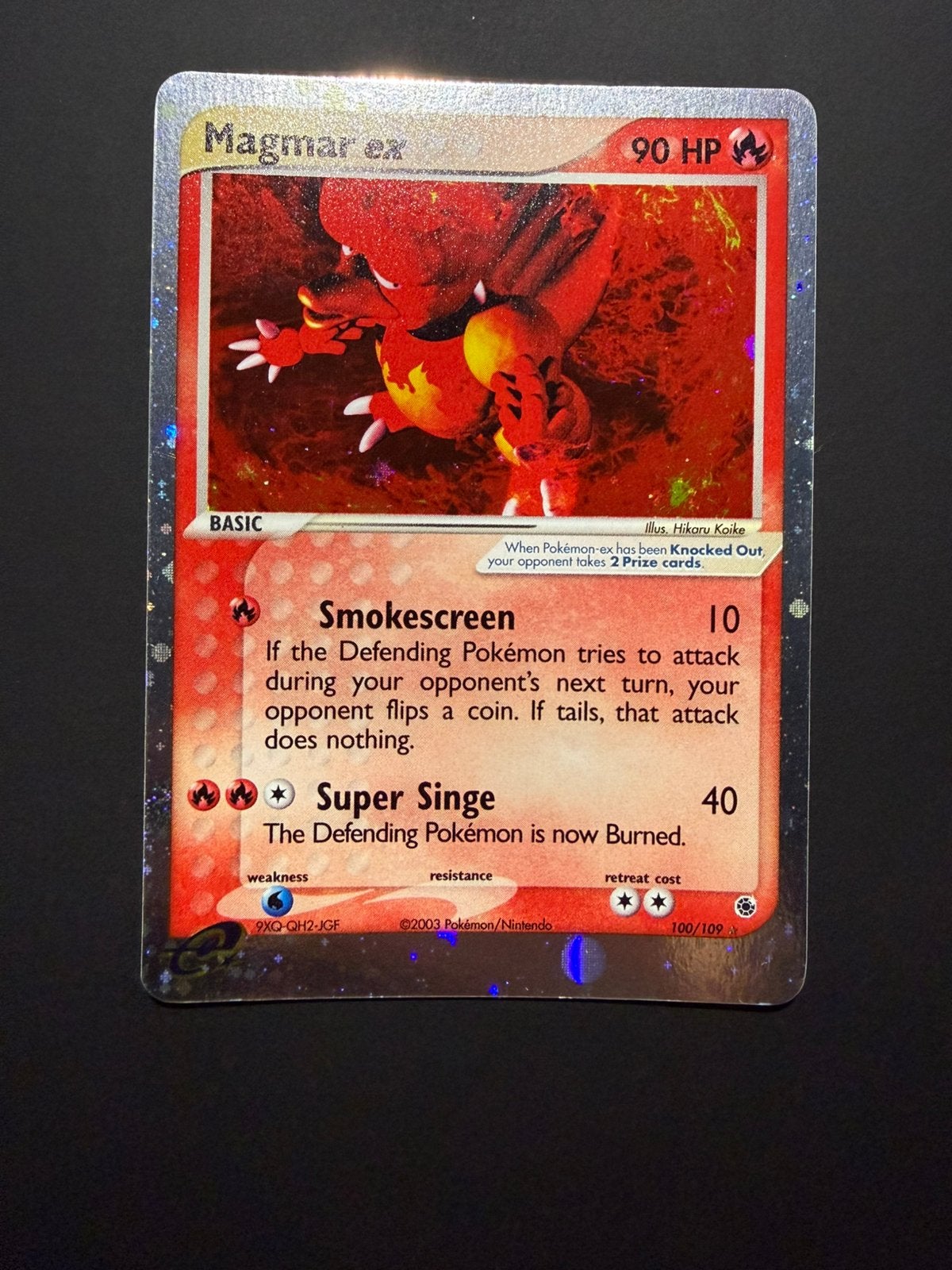 Magmar EX 100/109 | Ruby & Sapphire, Ophalen of Verzenden, Zo goed als nieuw