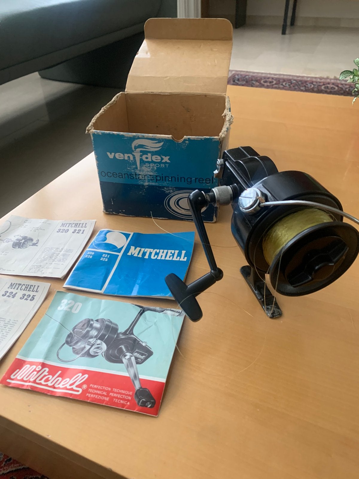 Vendex Oceanstar spinning reel in OVP zeemolen, Ophalen of Verzenden, Zo goed als nieuw, Molen