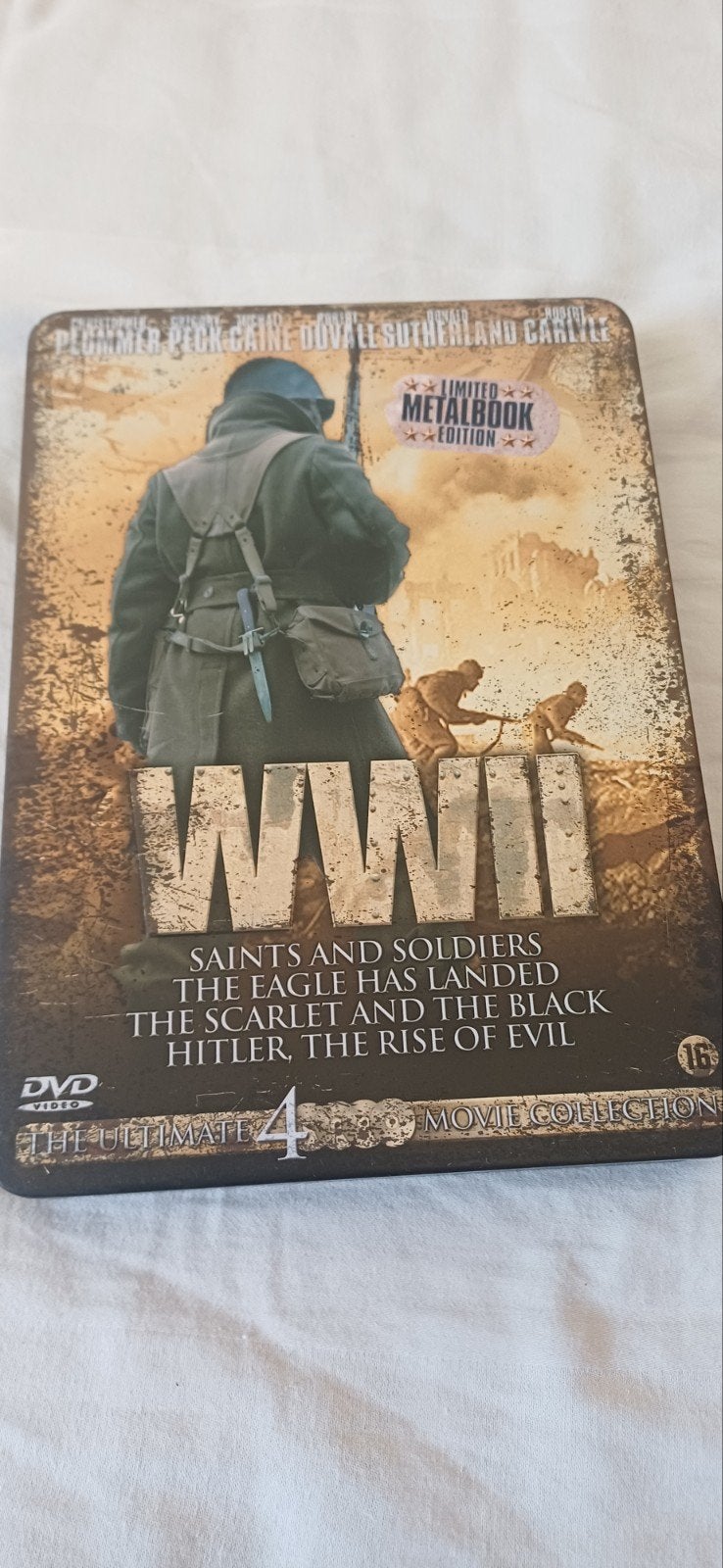 WWII The Ultimate 4 Movie Collection Limited Metalbook, Cd's en Dvd's, Vanaf 16 jaar, Nederlands, Ophalen of Verzenden, Oorlog
