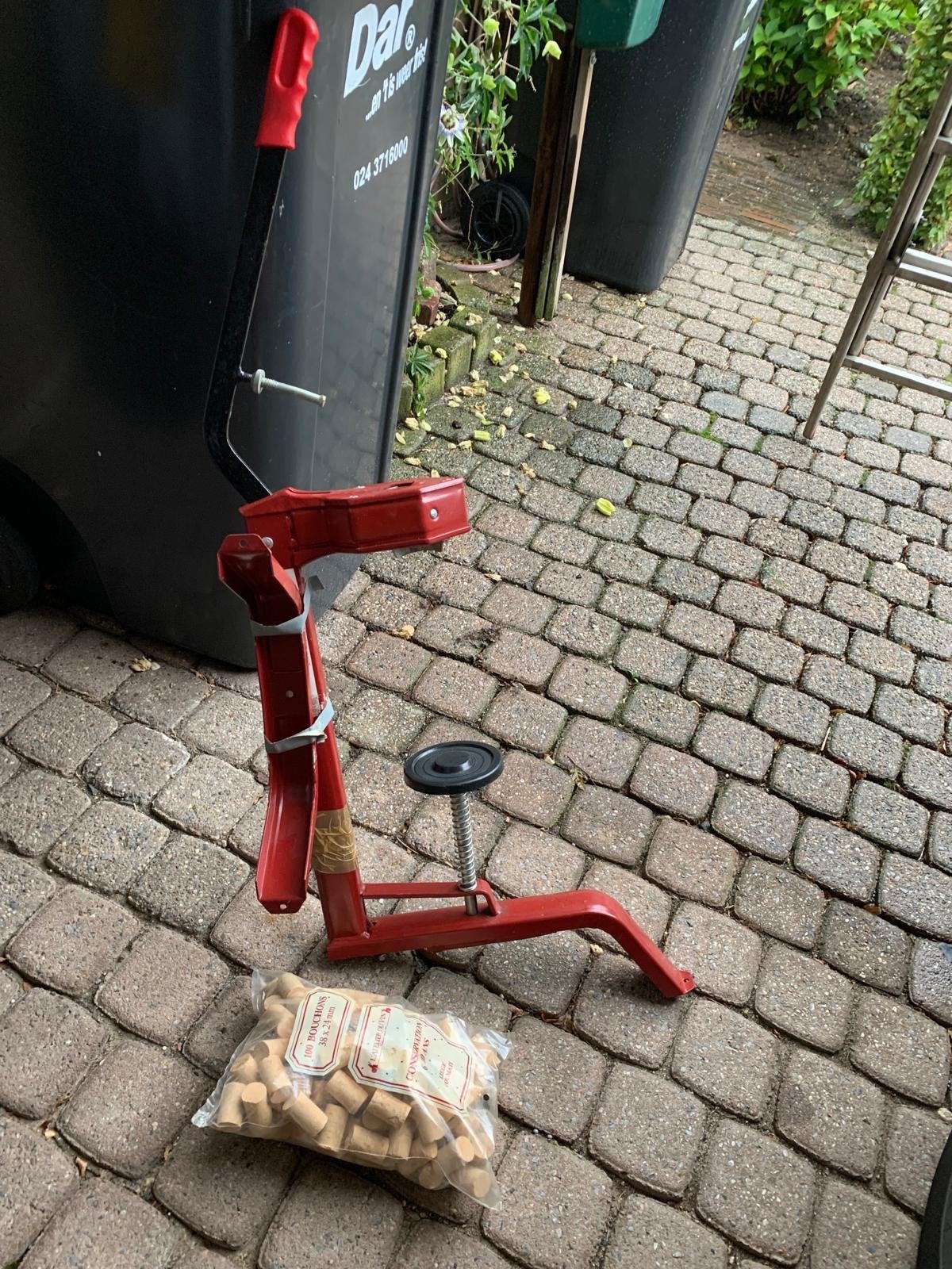 Kurketeermachine/flessen te bottelen, Ophalen, Gebruikt