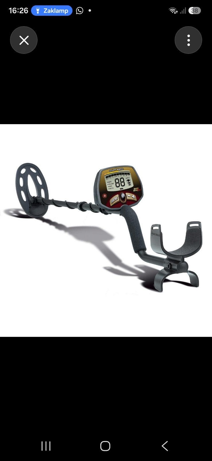 Metaaldetector - Bounty hunter quick dawn pro, Ophalen of Verzenden, Zo goed als nieuw, 30 cm of minder, Discriminatie metaaldetectie