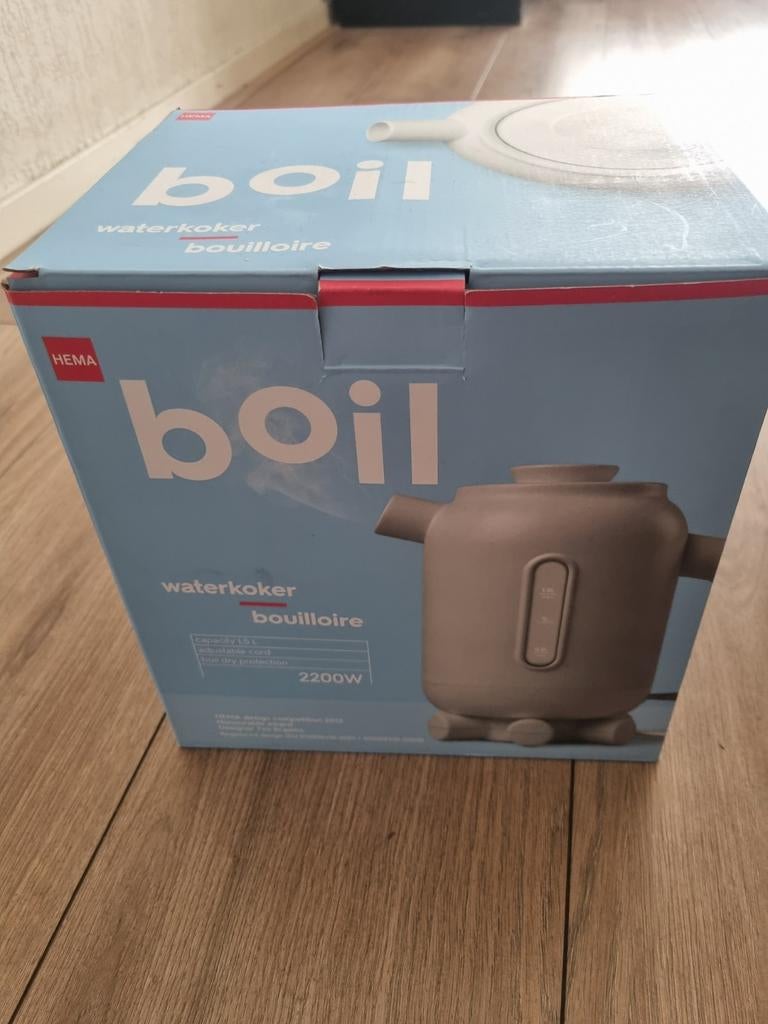 waterkoker Ketelbinkie snoerloos 1.5L wit HEMA, 1 tot 2 liter, Ophalen of Verzenden, Nieuw