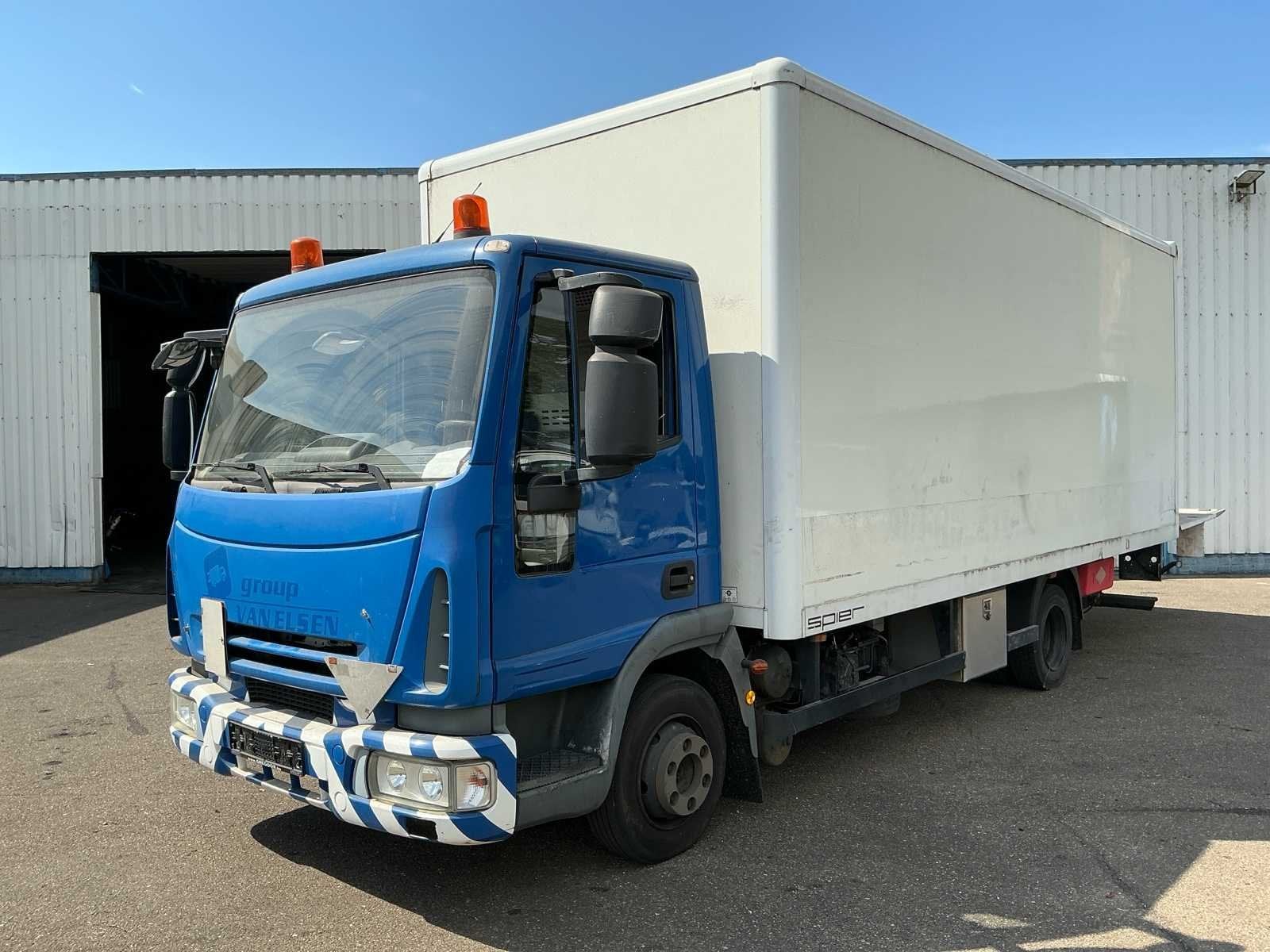 2008 Iveco Eurocargo 75E180 4x2 gesloten bakwagen met Zepro, Auto's, Euro 5, Iveco, Overige brandstoffen, Bedrijf
