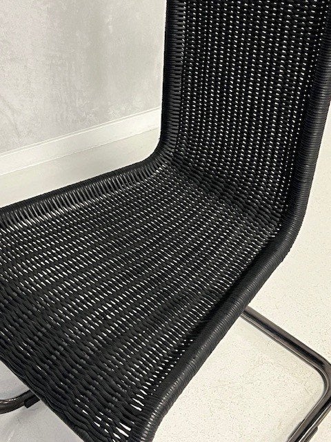Tecta B20 eetkamerstoelen 2x vintage eettafelstoel prijs p/s, Ophalen, Gebruikt, ., Zwart