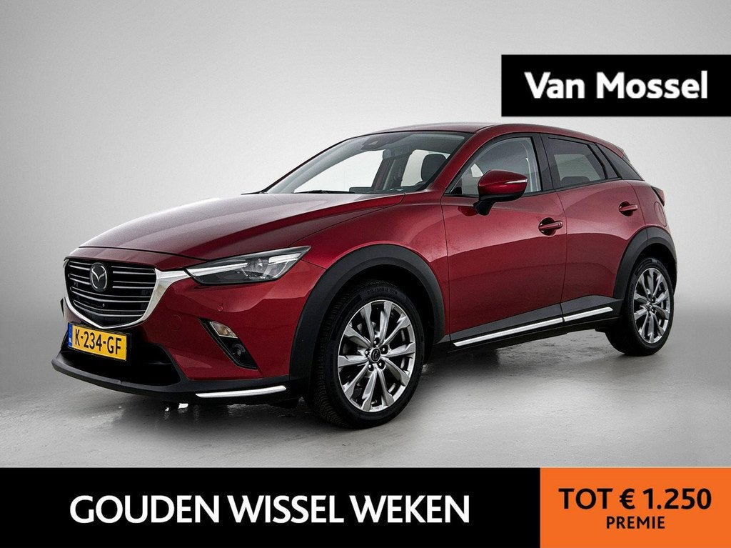 Mazda CX-3 2.0 SkyActiv-G 121 Signature | Automaat | Apple C, Auto's, Mazda, Bedrijf, Te koop, CX-3, 360° camera, ABS, Achteruitrijcamera