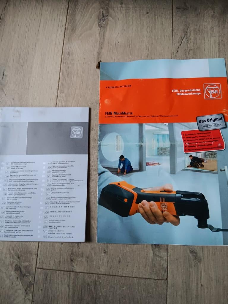 Fein Multimaster met 2 accu's en diverse hulpstukken, Ophalen of Verzenden