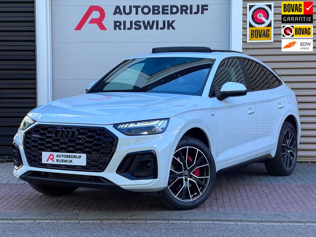 Audi Q5 Sportback 55 TFSI e S edition Competition Pano/B&O/K, Auto's, Automaat, 12 maanden, Gebruikt, 4 cilinders